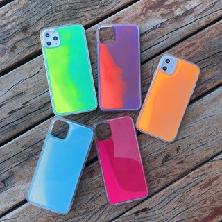 Ốp lưng cát lỏng màu neon dạ quang cho IPhone 11/11 Pro/11 Pro Max