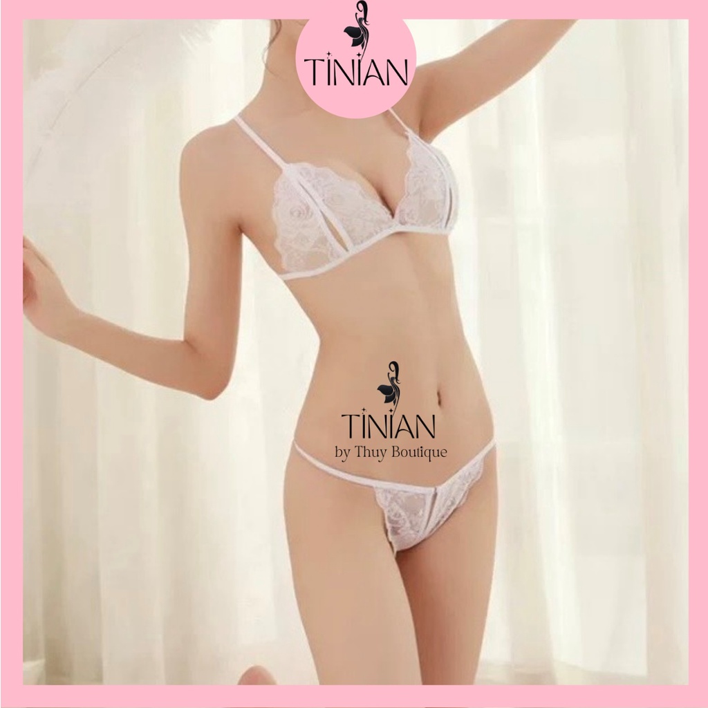 Bộ đồ lót sexy TINIAN đồ ngủ ren xuyên thấu gợi cảm gợi tình xẻ đáy quyến rũ