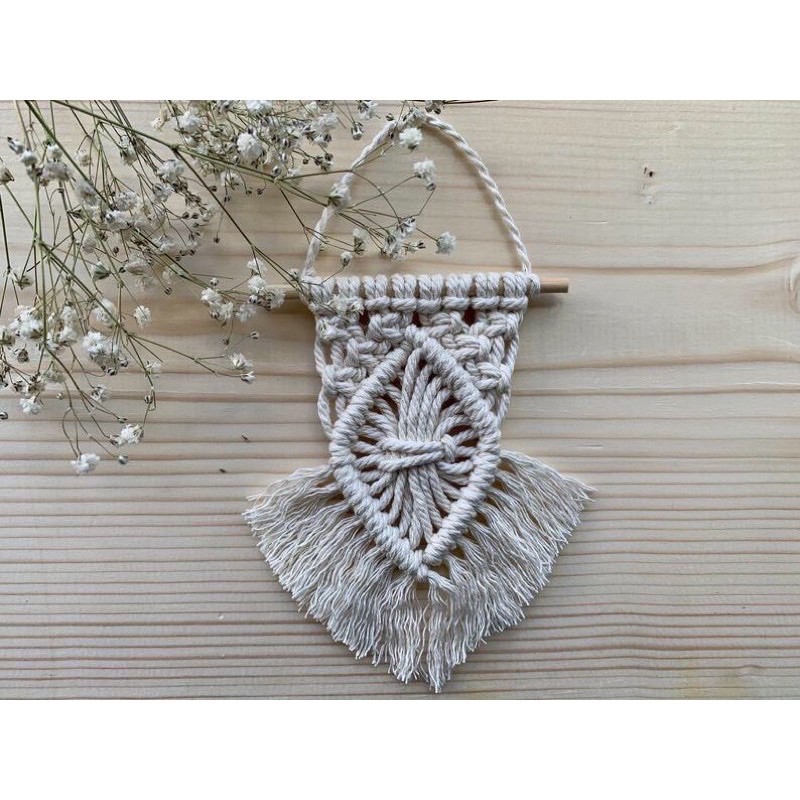Macrame mini treo tường trang trí phòng