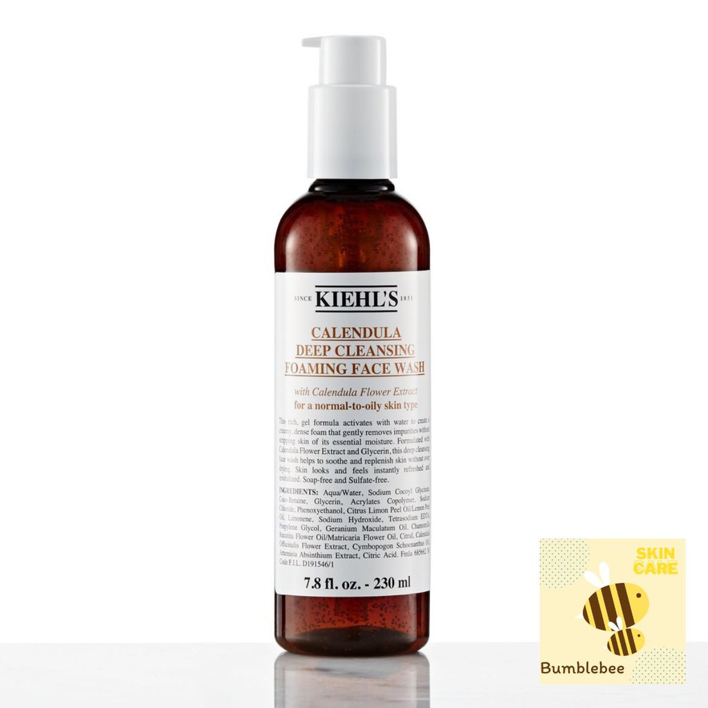 Gel Rửa Mặt Chiết Xuất Hoa Cúc Kiehl's Calendula Deep Cleansing Foaming Face Wash 230ml