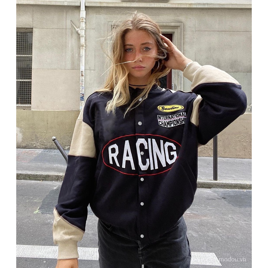 Áo khoác thời trang in chữ thời trang năng động N56m