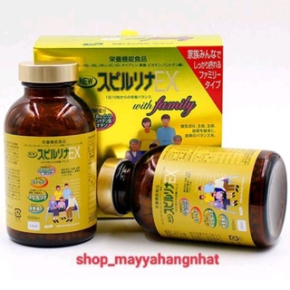 Hộp viên uống tảo vàng ex family nhật bản 1000 viên & 2000 viên