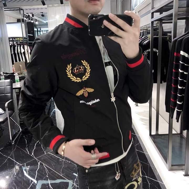 Áo khoác dù nam màu đen chất liệu dù gió 2 lớp cao cấp dáng from bóng chày bomber đẹp MÃ SỐ KD18 Nhiều mẫu mới