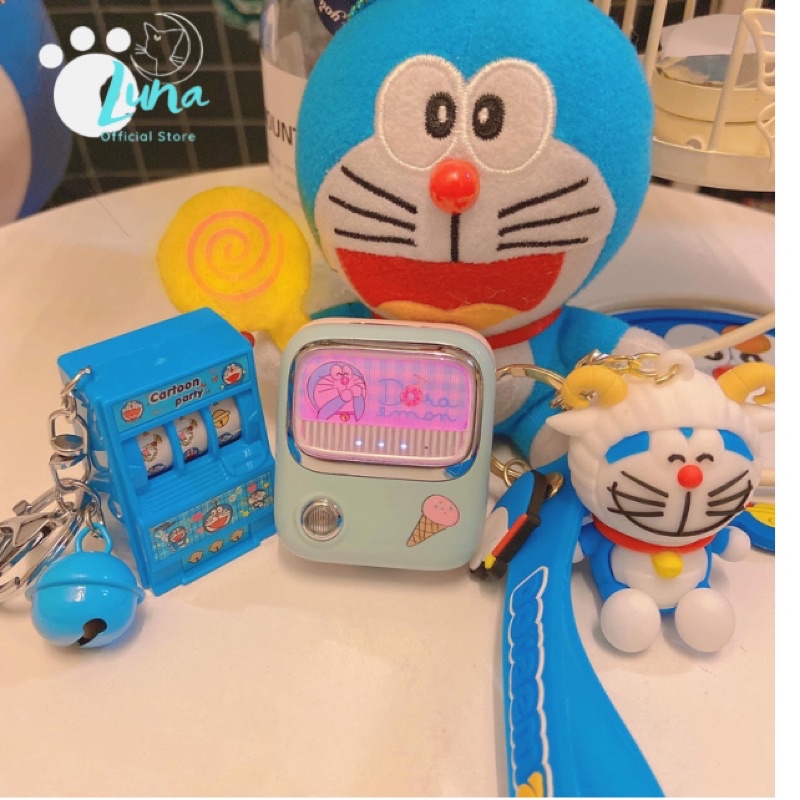 Tai Nghe Không Dây Bluetooth 5.0 Chính Hãng Đáng yêu, Dễ Thương, Nhỏ Gọn và Tiện Lợi Hình Doraemon