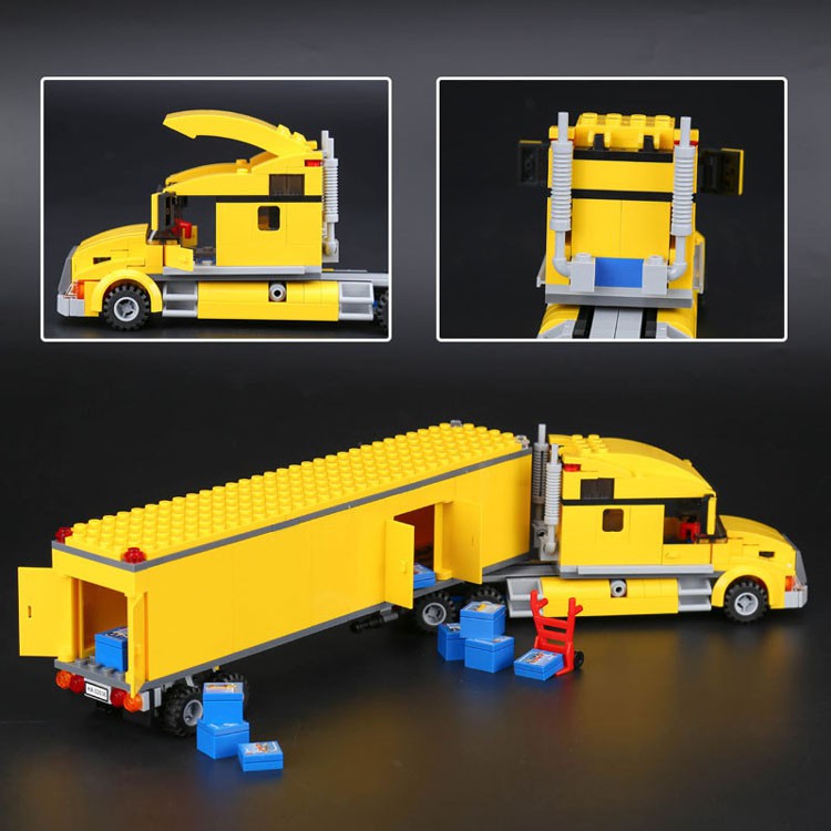 Đồ chơi Lắp ghép Mô hình city Toys R Us City Truck Xếp hình Xe Tải Queen 82026 19068