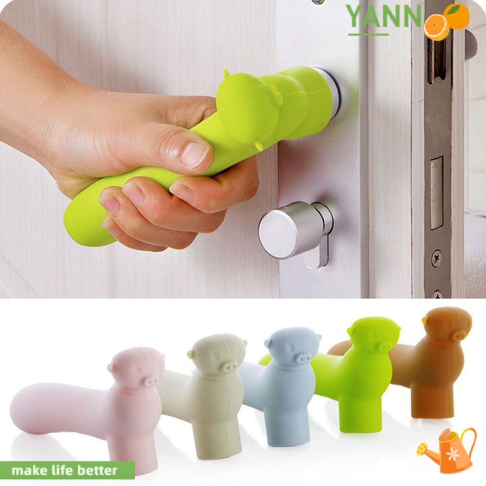 Ốp Silicon Bảo Vệ Núm Tay Cầm Cửa Gắn Tường Cho Gia Đình Your1