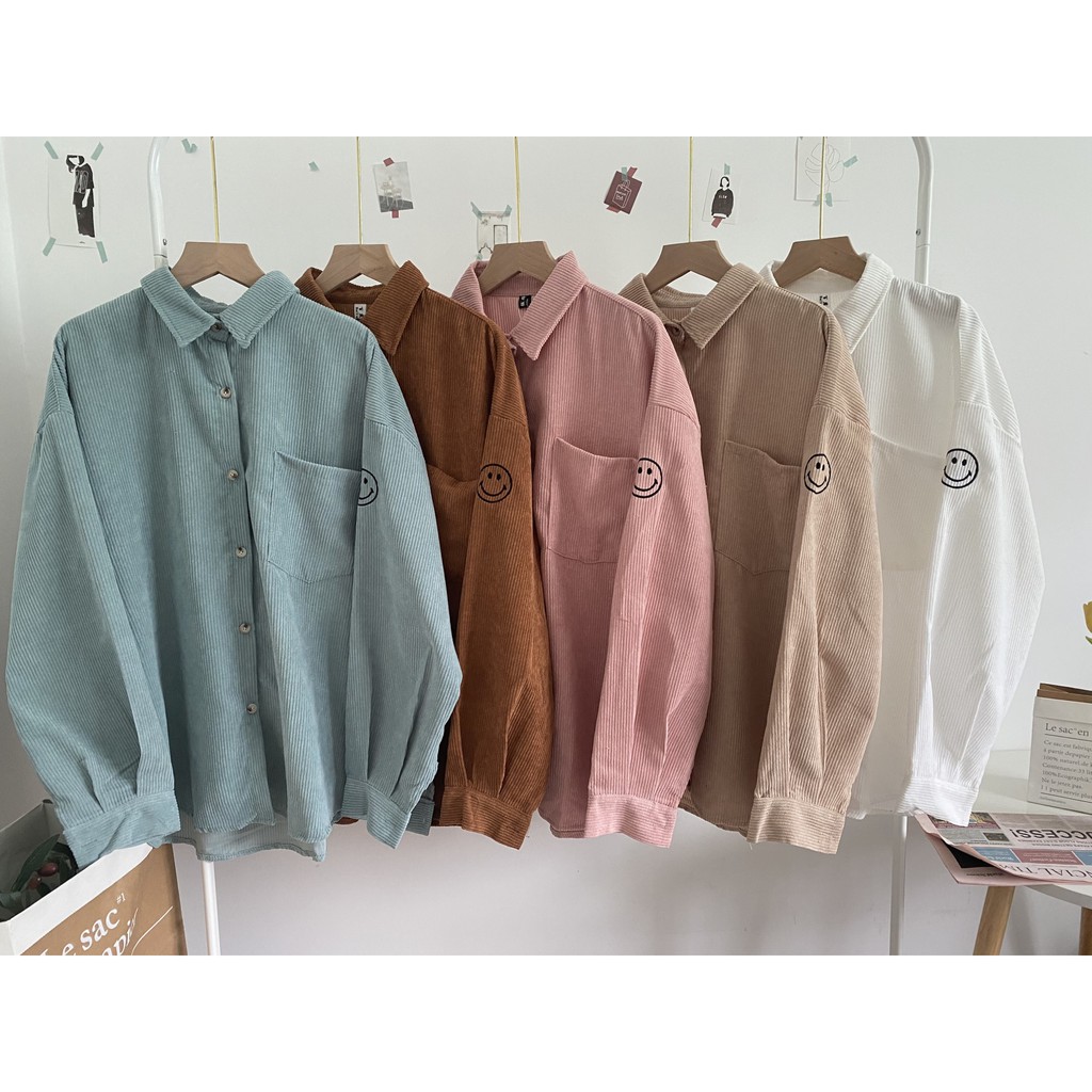 Áo sơ mi nhung mềm dài tay mùa thu cực đẹp - Xưởng May Hạnh Hồng | BigBuy360 - bigbuy360.vn