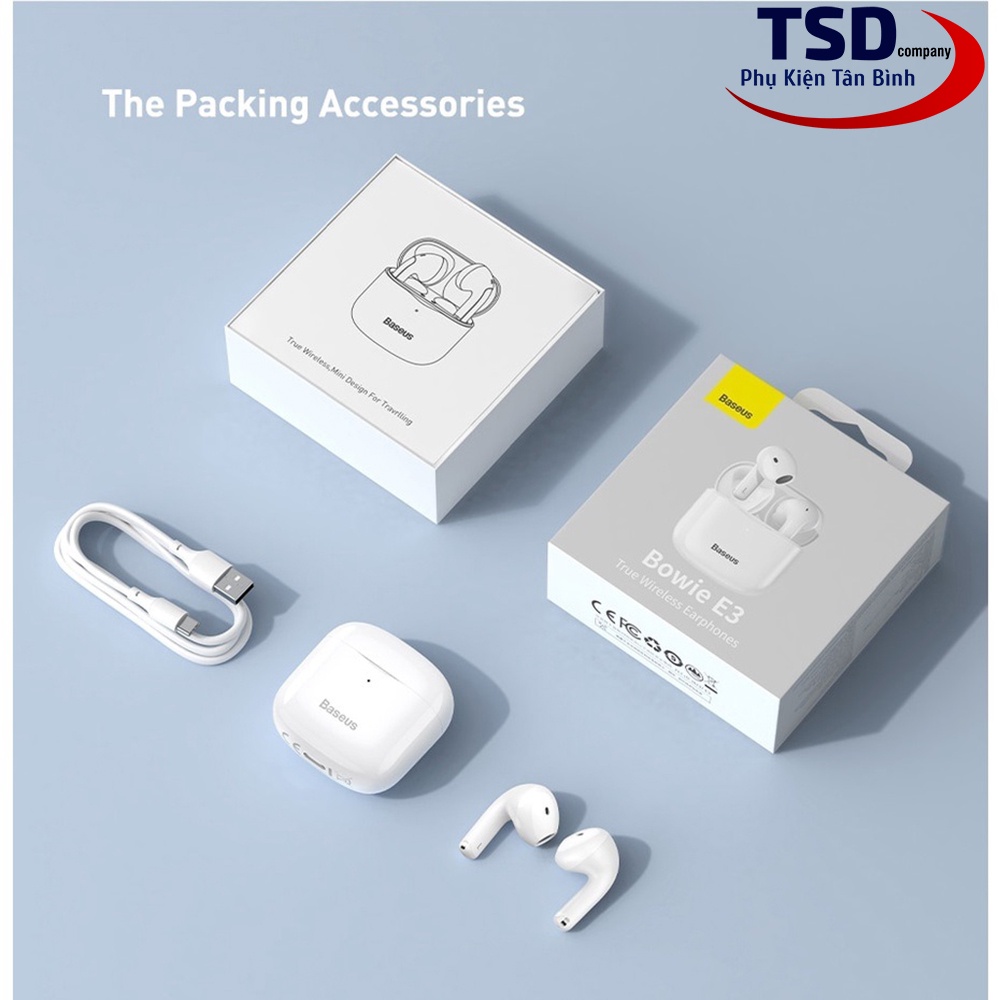 Tai Nghe Bluetooth True Wireless Baseus Bowie E3 Chính Hãng