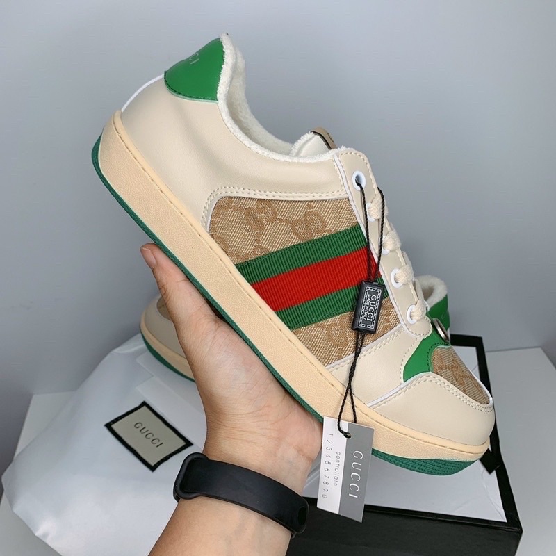 [SIÊU PHẨM ] GUCCI sơn tùng Xám kem Xanh giày thể thao sneaker gccu nam nữ ảnh thật tự chụp + Freeship