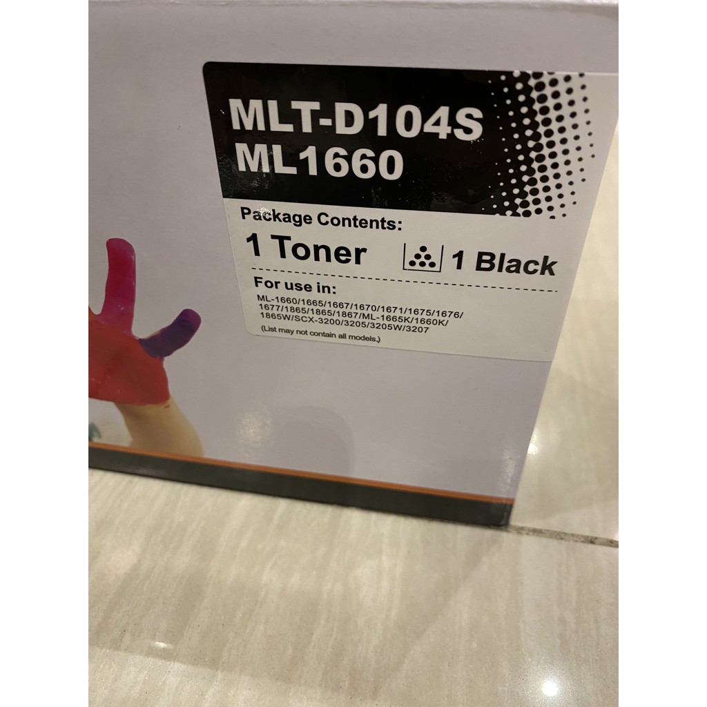 Hộp mực Samsung D104S| Máy ML 1160, 1665,1667,1670,1671,1675,1676,1677,1865,1867,1665K,1660K,1865w/ SCX 3200, 3205w,3207