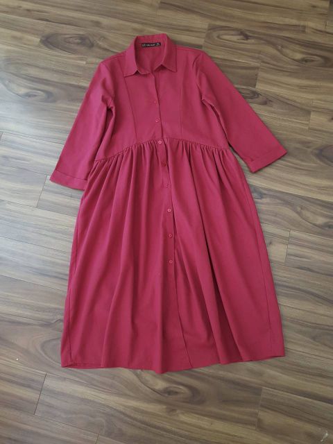 Đầm dài vải linen Za ra Long Linen Dress