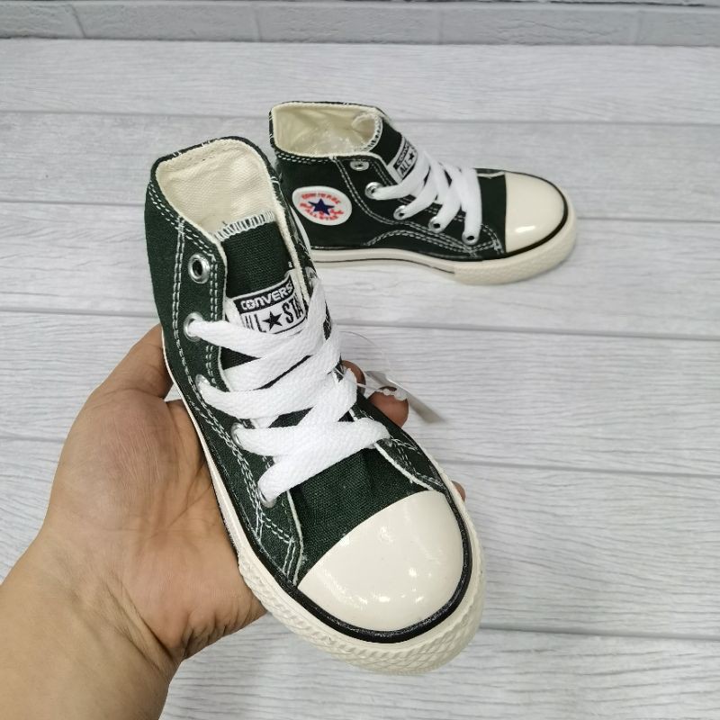 Giày Thể Thao Converse All Star 70s Cổ Cao Màu Xanh Lá Dành Cho Bé 21-35