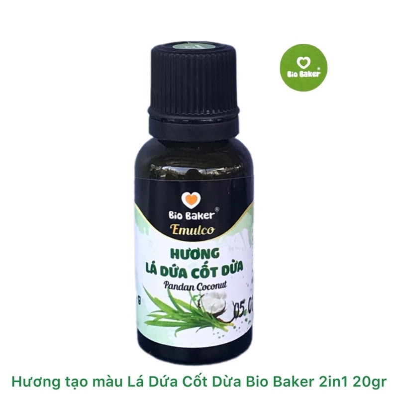 Tinh chất hương và màu thực phẩm dạng Gel Bio Baker  / hương thực phẩm, màu thực phẩm / hương lá dứa