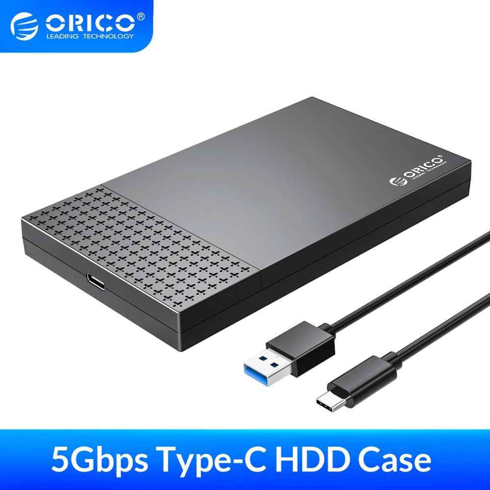 Hộp ổ cứng ORICO 2526C3-BK 2.5&quot; SSD/HDD SATA 3 USB3.1 Gen2 Type-C - Hàng chính hãng Bảo hành 12 tháng