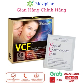 Màng tránh thai vcf.hộp 3 miếng.miếng phim tránh thai hiệu quả tránh cao