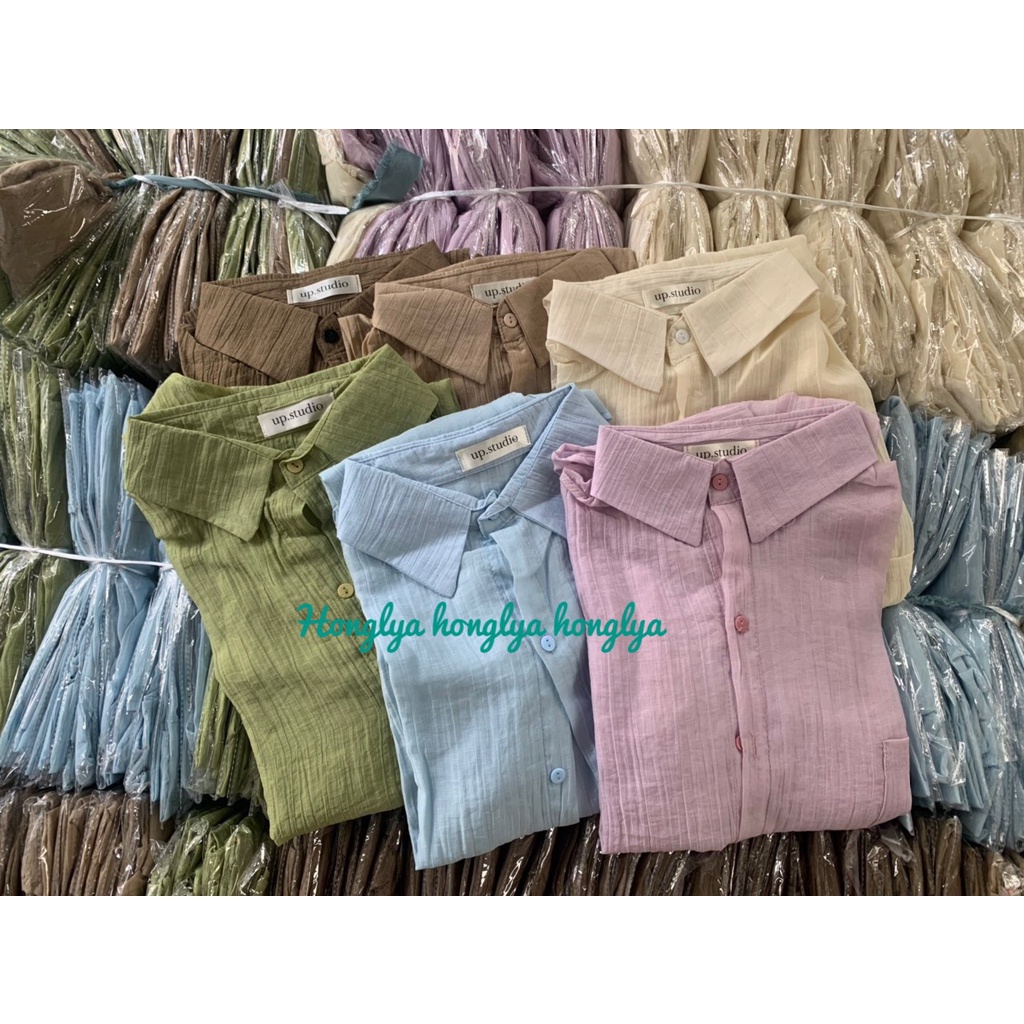 Sơ mi mỏng tone pastel xinh xắn