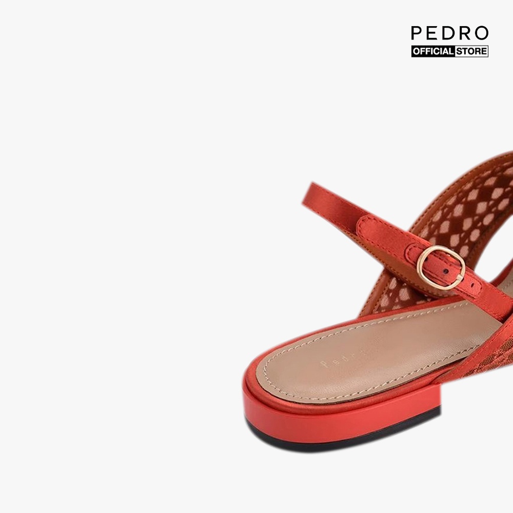 PEDRO - Giày sandal nữ quai chéo Mesh Slingback PW1-65490137-17