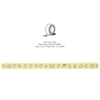 Washi tape khổ 2cm