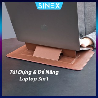 Túi Đựng Bảo Vệ Và Đế Nâng Laptop SINEX 3 Trong 1 Đa Năng Có 2 Góc Độ Siêu Linh Hoạt, Chống Thấm Nước