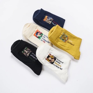 Tất cao cổ hoạ tiết art socks 🎨