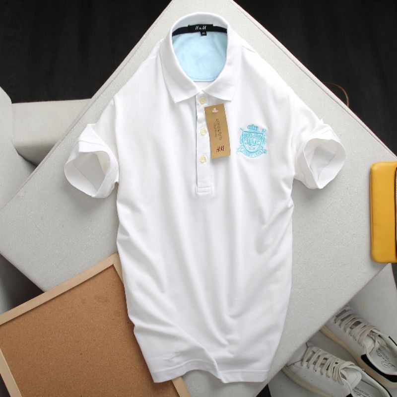 Áo thun có cổ nam thêu logo CLM03 | BigBuy360 - bigbuy360.vn