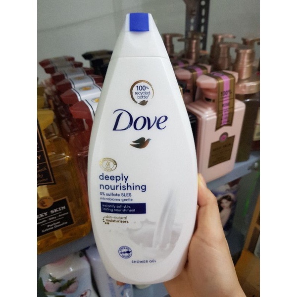 Sữa tắm Dove Go Fresh Đức Làm sạch cấp độ ẩm trắng da mềm mịn 500ml