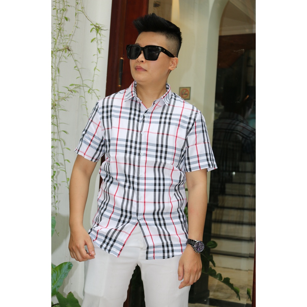 Áo sơ mi BBR cao cấp - Chất liệu BBR dày dặn, mềm mịn, thấm hút mồ hôi, form trẻ trung