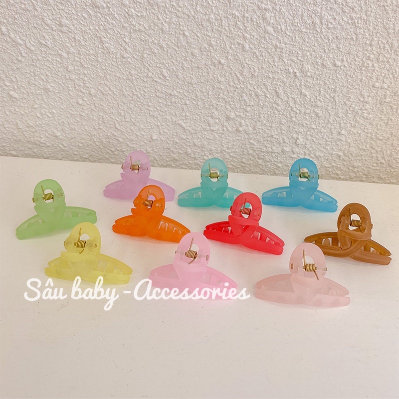 Kẹp càng cua mini đủ sắc màu tạo nhiều kiểu tóc siêu đáng yêu cho bé