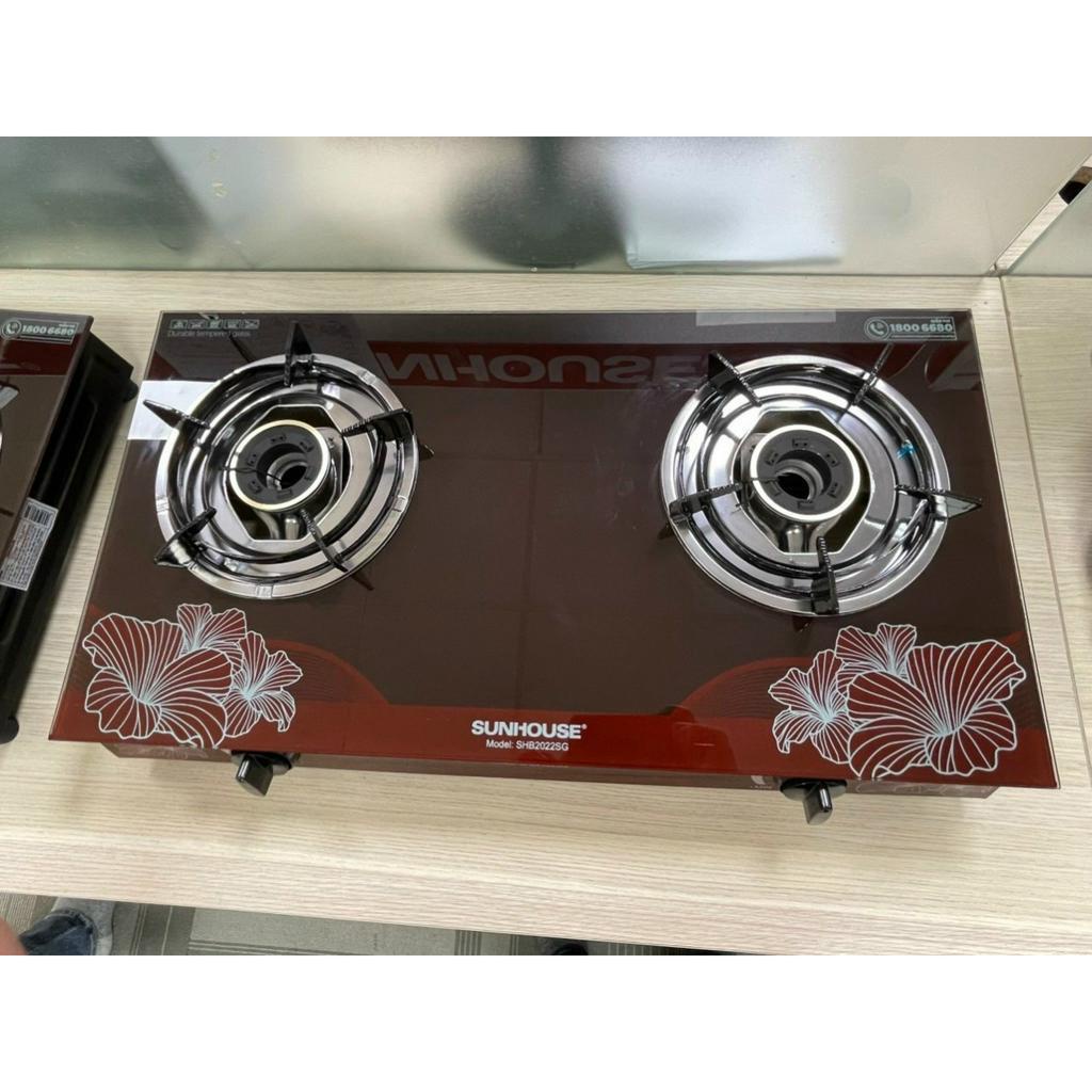 Bếp ga đôi dương mặt kính SUNHOUSE SHB2022-SG / SHB2106 - Chính hãng BH 12 tháng