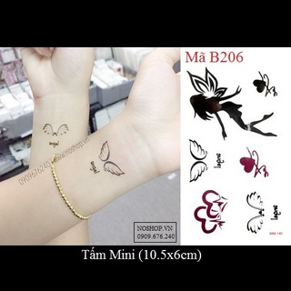 Hình xăm dán thiên thần B206