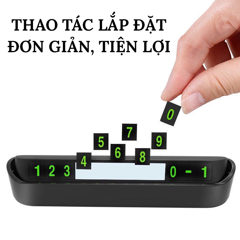 Bảng Số Điện Thoại Ô Tô- Bảng Ghi SĐT Gắn Taplo Khi Đỗ Xe VER 3 CARZONE.TOP