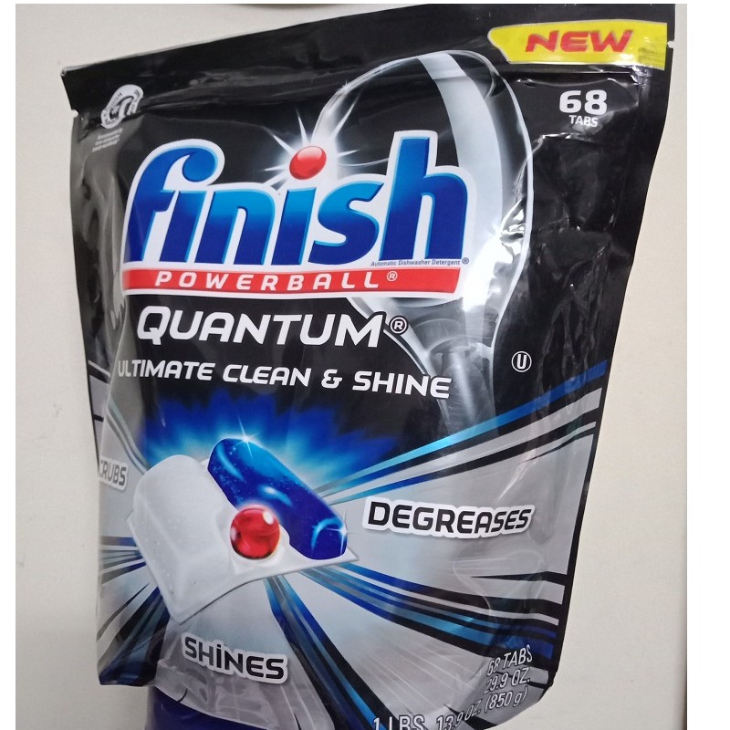 Viên rửa bát chén Quantum finish 64 Viên cao cấp dùng cho máy rửa bát chén