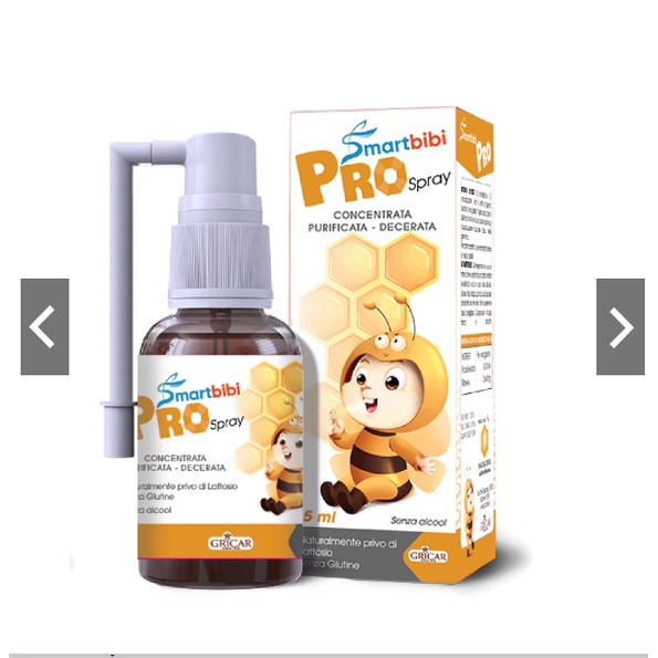 Xịt Họng Smartbibi Pro Spray Giúp Giảm Ho, Đau Họng &amp; Viêm Phế Quản Cho Bé (15ml/Chai)