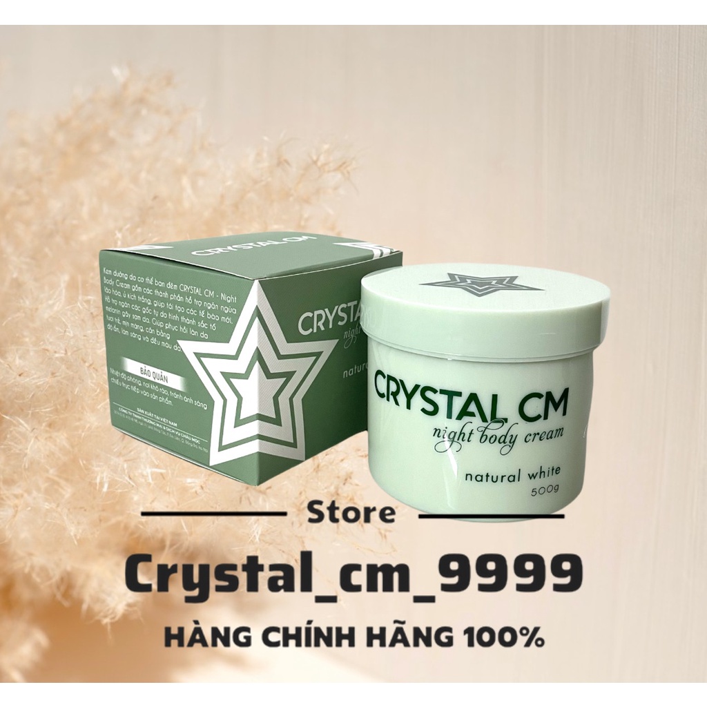 Kem body đêm trắng da Crystal CM Chu Hằng