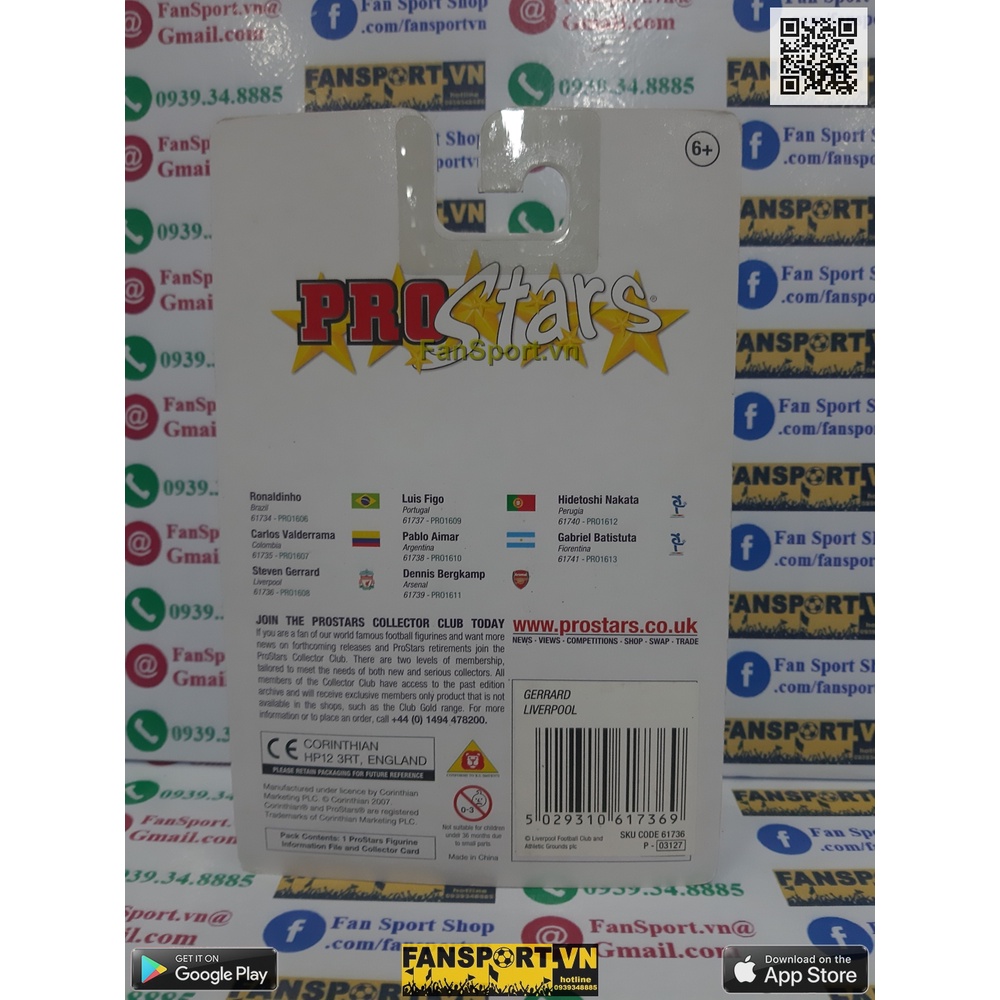 Tượng cầu thủ bóng đá Gerrard Liverpool winner FA Cup 2006 corinthian classics platinum PRO1608 PP1608 kodoto soccerwe