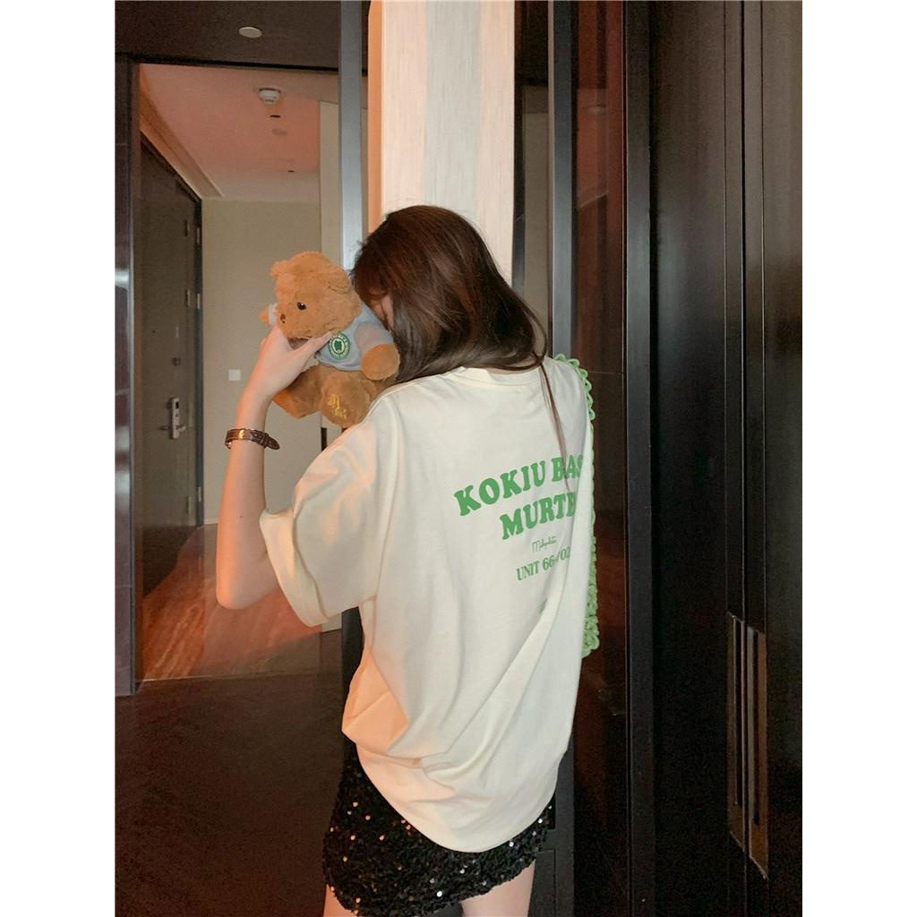 Áo Thun Tay Ngắn Cotton Tinh Khiết Phong Cách Mới Mùa Hè 62216