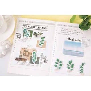 Bộ 45 Sticker Hàn Quốc hình Cây Cỏ dán trang trí E18