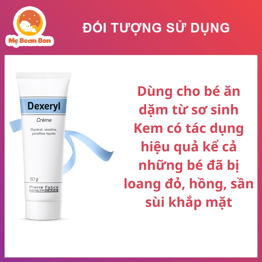 Kem dưỡng cho da nẻ chàm Dexeryl 50g của pháp an toàn cho bé từ sơ sinh không kích ứng da kể cả những bé có da nhạy cảm