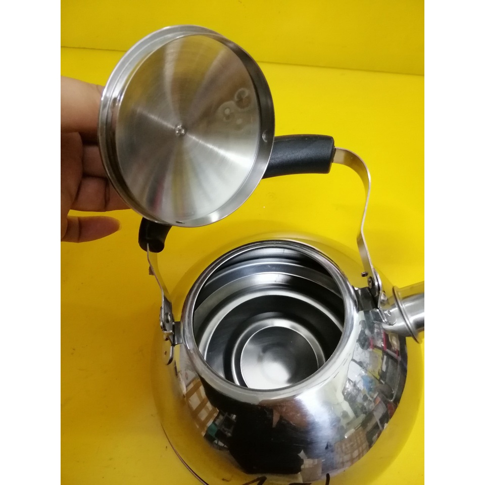 Ấm inox có còi hú nội địa Nhật (1.4L) (mã 781), Dùng được bếp từ