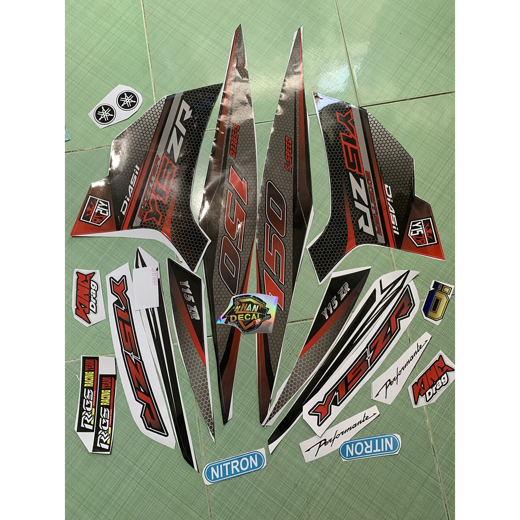 Tem exciter 150 Y15ZR đỏ đen