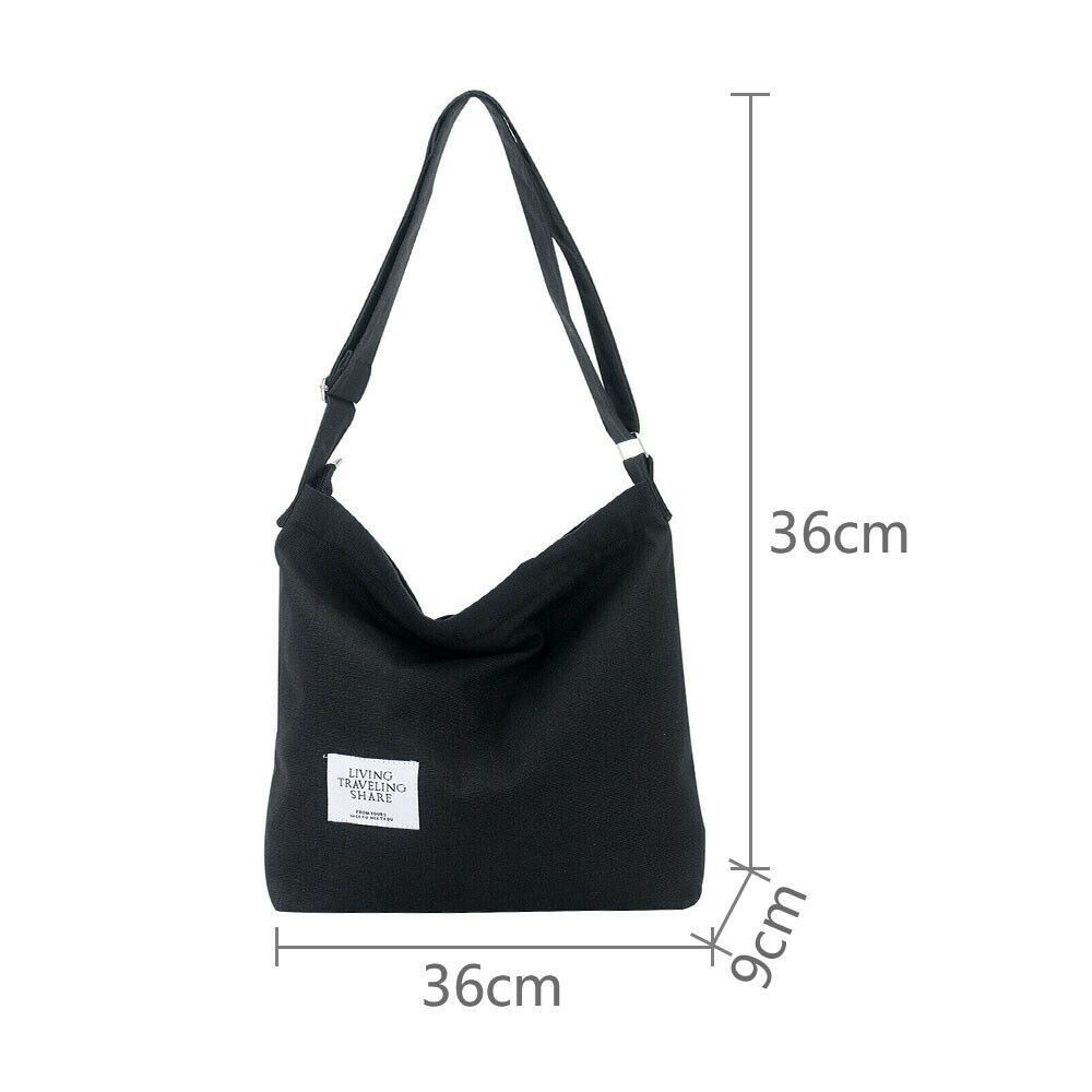 Túi đeo chéo vai bằng vải canvas MIHAN1 thời trang dành cho nữ