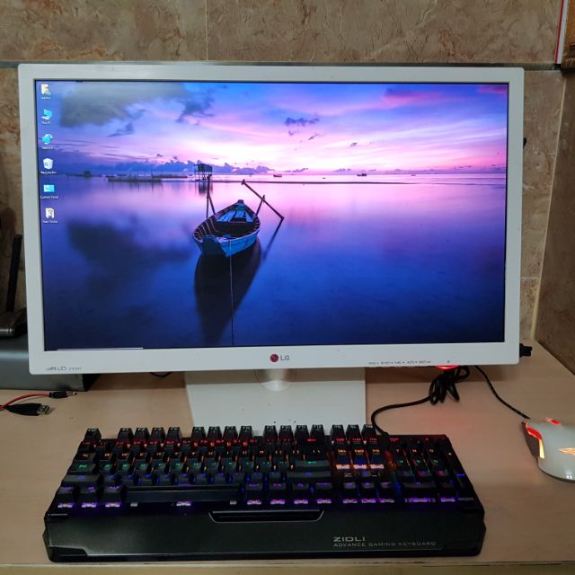 MÀN HÌNH LCD LG 27EA33 IPS CŨ, TRẮNG