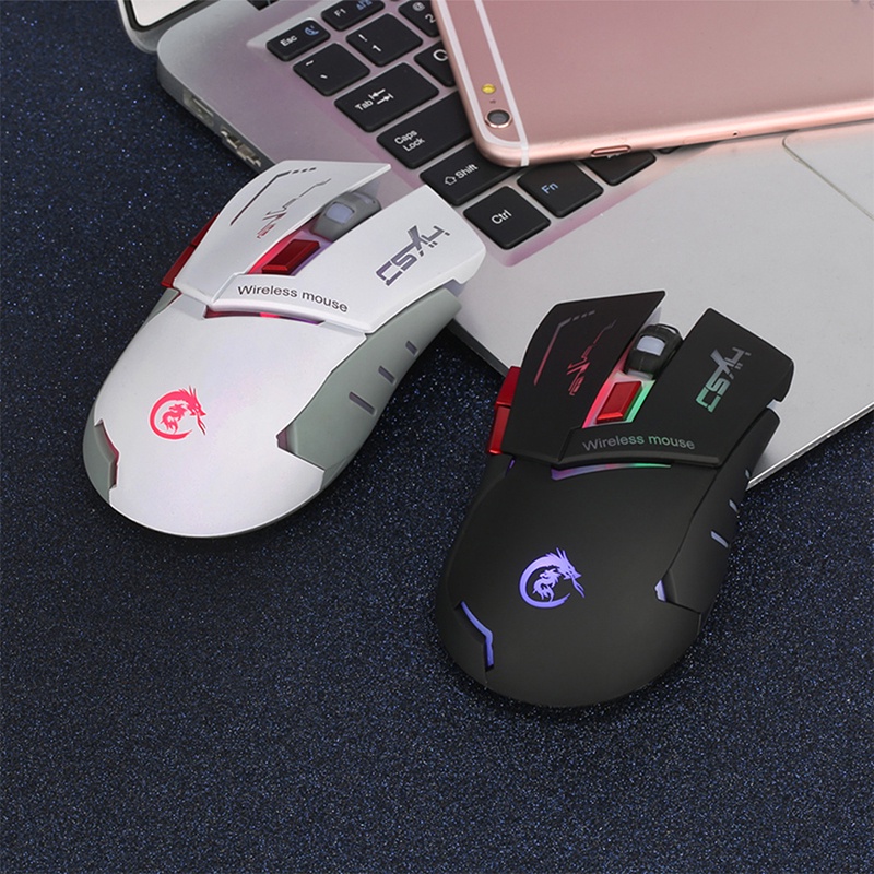 Chuột Quang Không Dây USB Hỗ Trợ Chơi Game Cho Windows PC Laptop