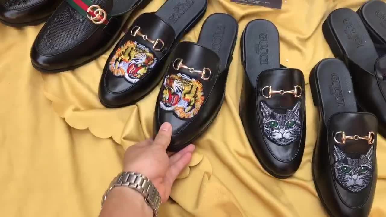 Giày sục nam thời trang  - Da bò cao cấp( Bảo hành 12 tháng - Có hộp ) | BigBuy360 - bigbuy360.vn