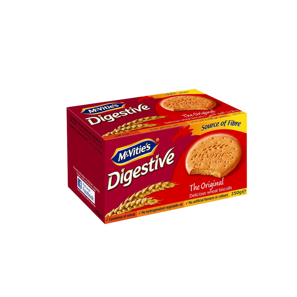 Bánh quy lúa mì nguyên cám truyền thống McVitie's Digestive Orginal 250g