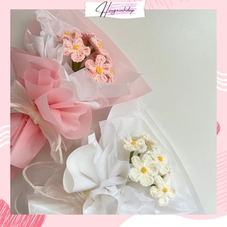 Hoa Lưu Ly tặng người thân, Cành hoa lưu ly bằng len, hoa len handmade decor, trang trí nhà cửa, quà tặng sinh nhật