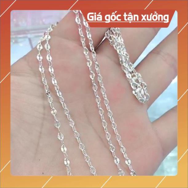 FREE SHIP Dây chuyền họng chặt chuẩn bạc ta sáng đẹp