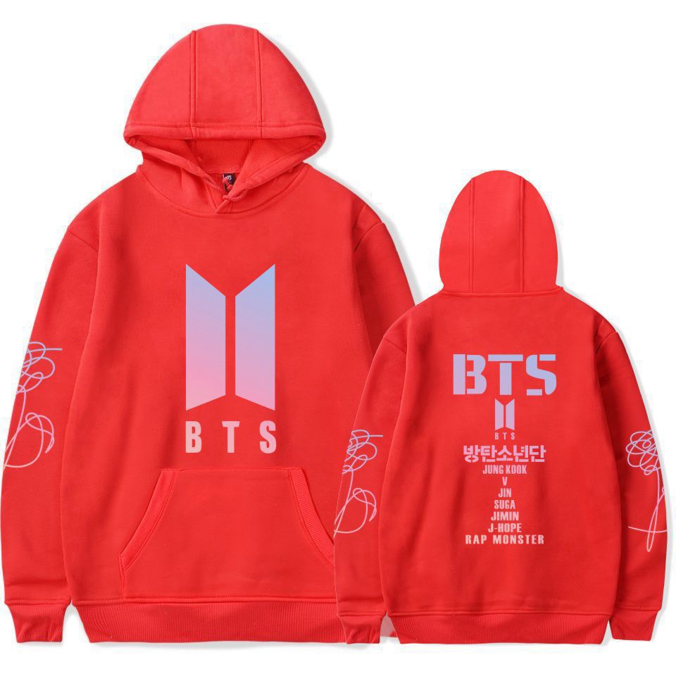 Áo Hoodie Tay Dài In Chữ Love Yourself Album Relevant Dành Cho Fan Bts