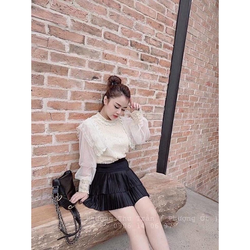 [Mã FASHIONGREEN44 giảm 10K đơn 50K] K] Chân váy xếp ly 2 tầng💥Chân váy ngắn 2 tầng có quần trong💥{free ship} | BigBuy360 - bigbuy360.vn