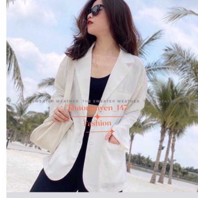 Áo khoác vest nữ blazer vải cao cấp hàng xuất, nhiều màu